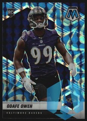 2021 Panini Mosaic Reactive Blue #354 Odafe Oweh Baltimore Ravens